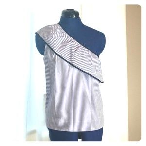 J.Crew one shoulder top